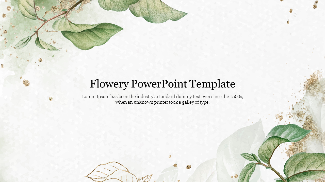 Flowery PowerPoint Template